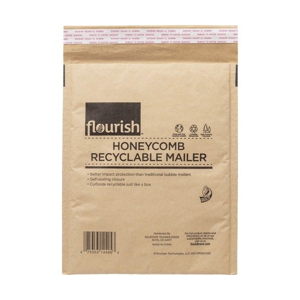 Duck Brand Mailers, Recyclable/Recycled, 8.8inx10.7in, Brown DUC287432 - main